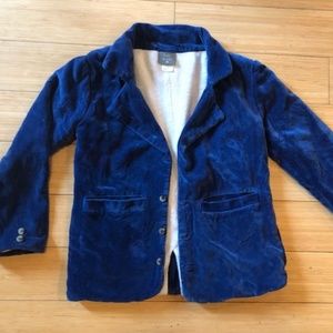 Kate Quinn Organic Blue Velvet Jacket 8, 7, 6, 5